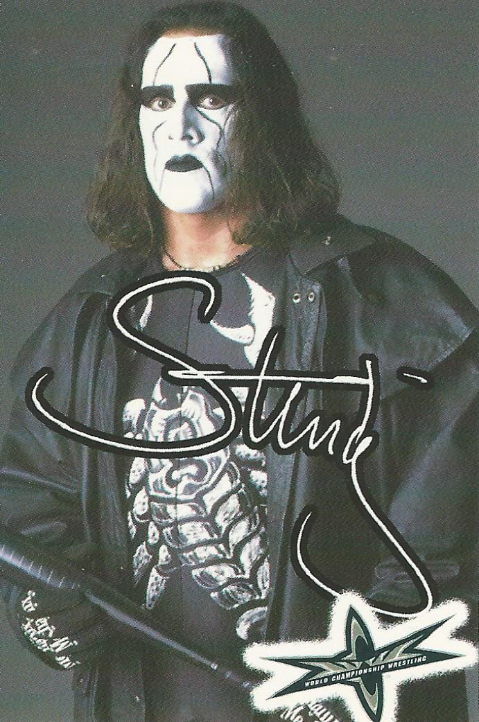 WCW Crazy Planet Stickers 1999 Sting