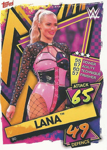 WWE Topps Slam Attax 2021 Trading Card Lana No.90