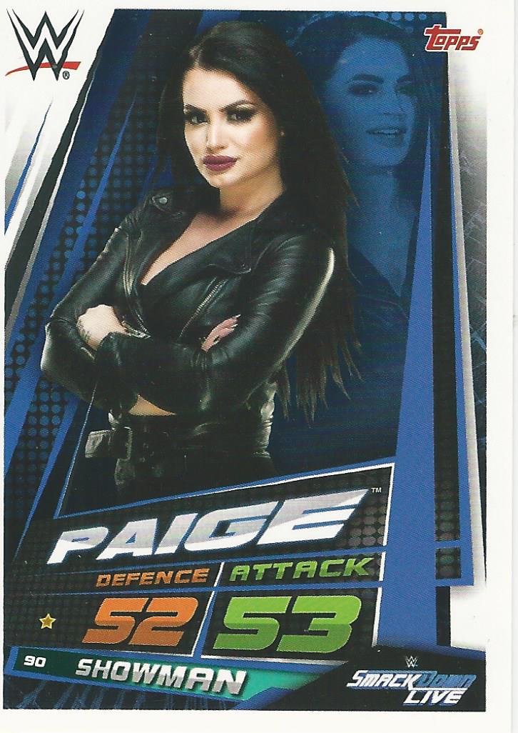 WWE Topps Slam Attax Universe 2019 Trading Card Paige No.90