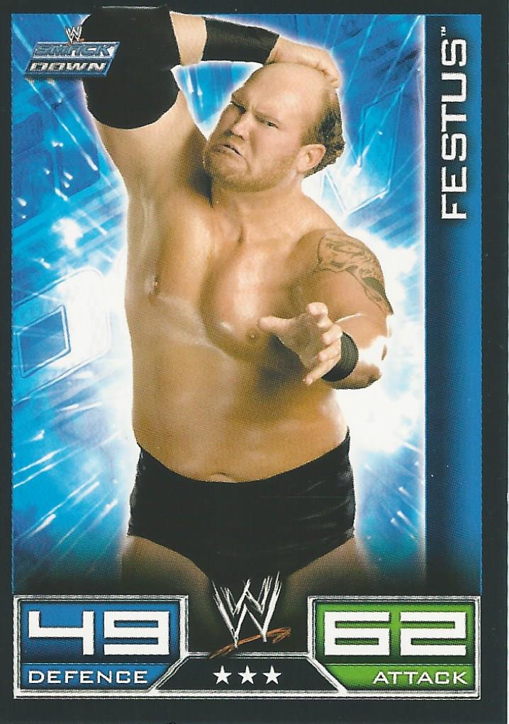 WWE Topps Slam Attax 2008 Trading Cards Festus No.90