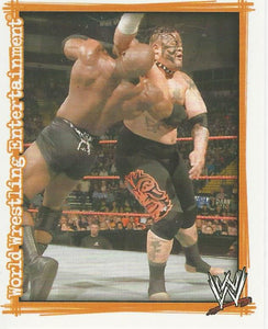 WWE Topps Superstars Uncovered 2007 Sticker Collection Umaga No.90