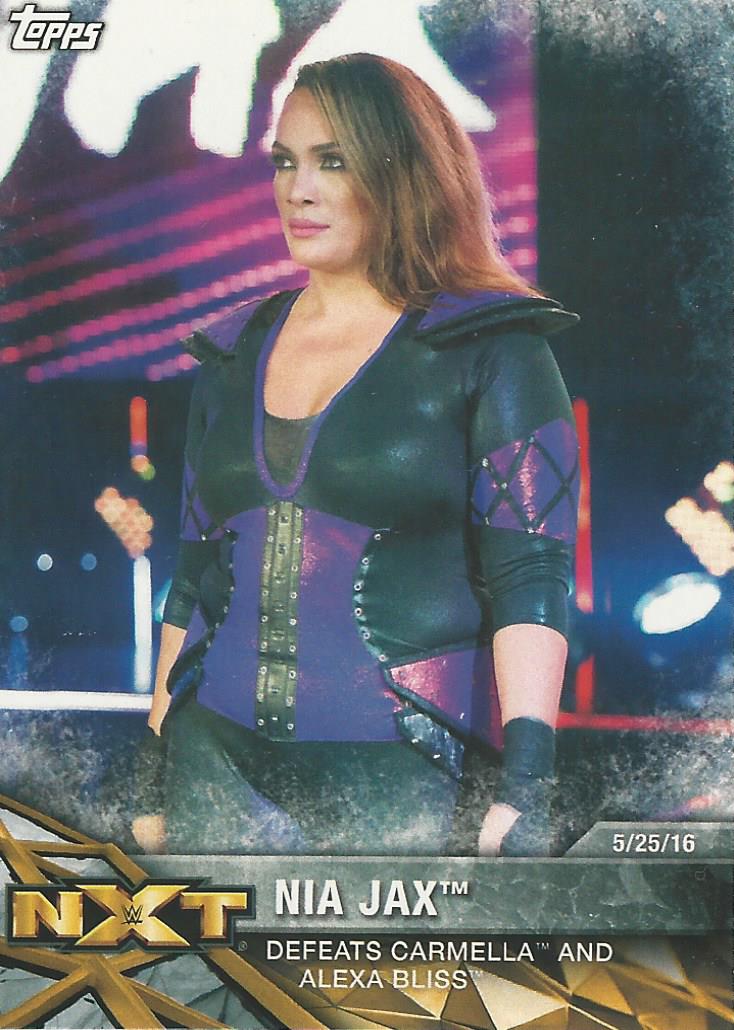 WWE Topps Women Division 2017 Trading Card Nia Jax NTX-16