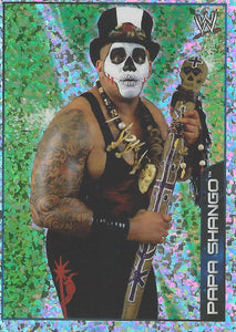 WWE Topps A-Z Sticker Collection 2014 Papa Shango Foil No.91