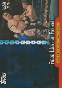 WWE Topps Insider 2006 Trading Card Road Warrior Animal C9