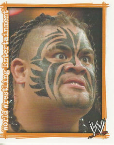 WWE Topps Superstars Uncovered 2007 Sticker Collection Umaga No.91