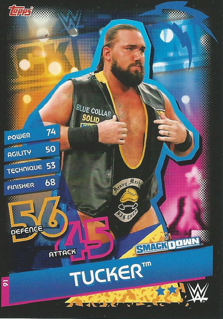 WWE Topps Slam Attax Reloaded 2020 Trading Card Tucker No.91