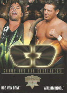 WWE Fleer Wrestlemania XX Trading Card 2004 Rob Van Dam vs William Regal CC 13 of 17