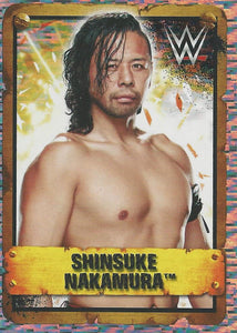 WWE Topps Stickers 2017 Shinsuke Nakamura Foil No.91