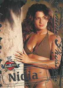 WWE Fleer Divas 2005 Trading Card Nidia FP 5 of 13