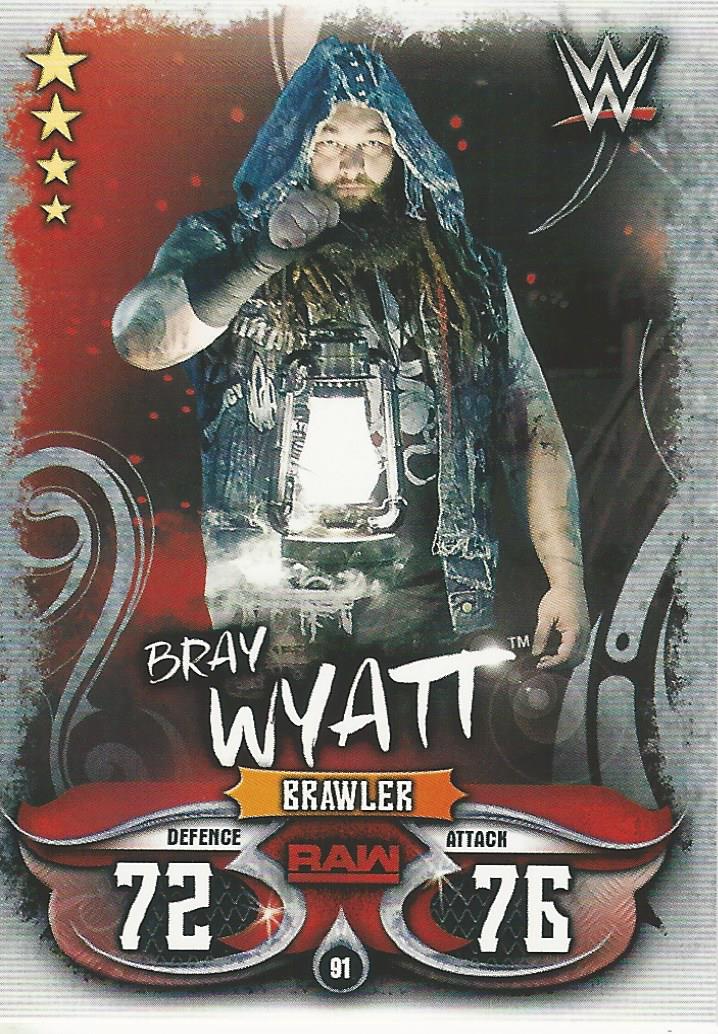 WWE Topps Slam Attax Live 2018 Trading Card Bray Wyatt No.91