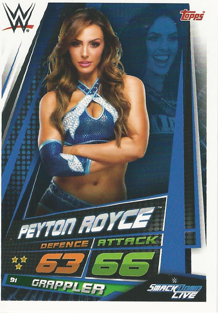 WWE Topps Slam Attax Universe 2019 Trading Card Peyton Royce No.91