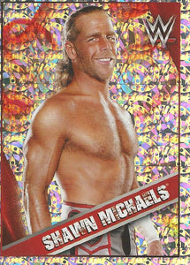 WWE Topps Then Now Forever 2016 Stickers Foil Shawn Michaels No.91