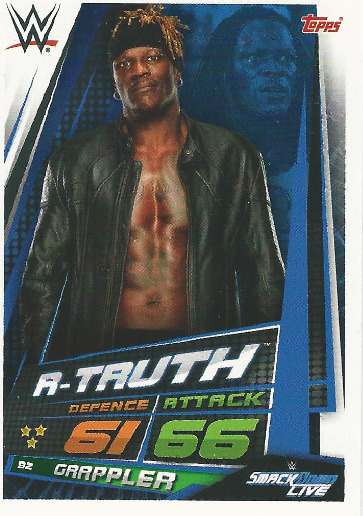 WWE Topps Slam Attax Universe 2019 Trading Card R-Truth No.92