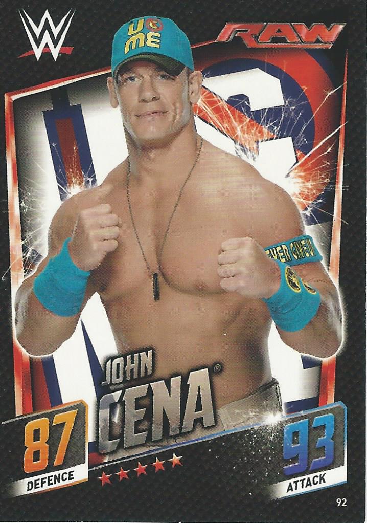 WWE Topps Slam Attax 2015 Then Now Forever Trading Card John Cena No.92