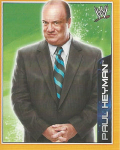 WWE Topps A-Z Sticker Collection 2014 Paul Heyman No.92