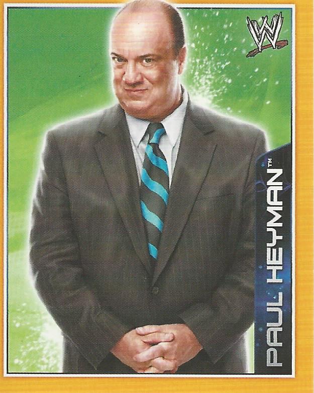 WWE Topps A-Z Sticker Collection 2014 Paul Heyman No.92