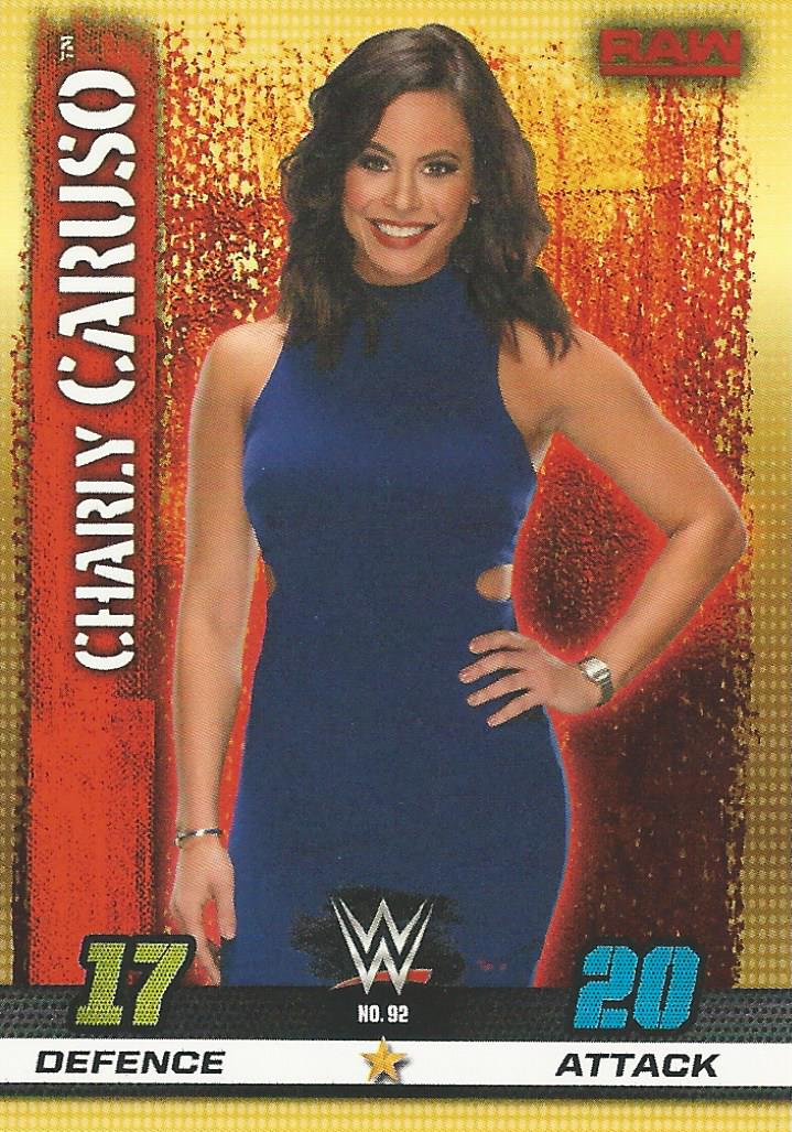 WWE Topps Slam Attax 10th Edition Trading Card Charly Caruso No.92