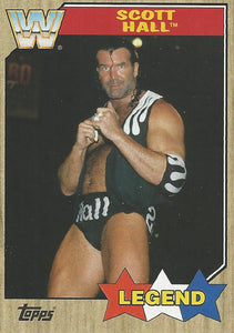 WWE Topps Heritage 2017 Trading Card Scott Hall No.92