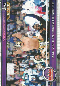 WWE Topps Champions 2019 Trading Cards Kalisto No.42