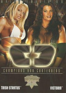WWE Fleer Wrestlemania XX Trading Card 2004 Trish vs Victoria CC 14 of 17