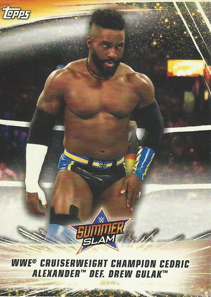 WWE Topps Summerslam 2019 Trading Card Cedric Alexander No.92