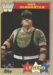 WWE Topps Heritage 2017 Trading Card Sgt Slaughter No.93