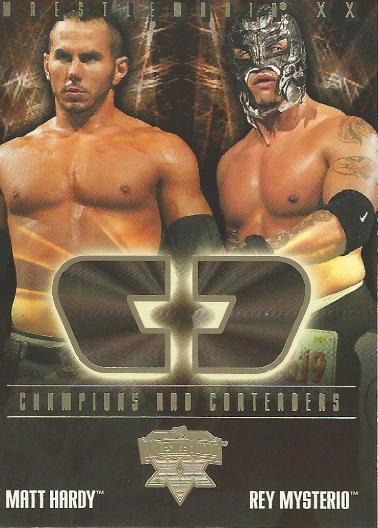 WWE Fleer Wrestlemania XX Trading Card 2004 Matt Hardy vs Rey Mysterio CC 15 of 17