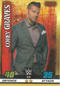 WWE Topps Slam Attax 10th Edition Trading Card 2017 Corey Graves No.93