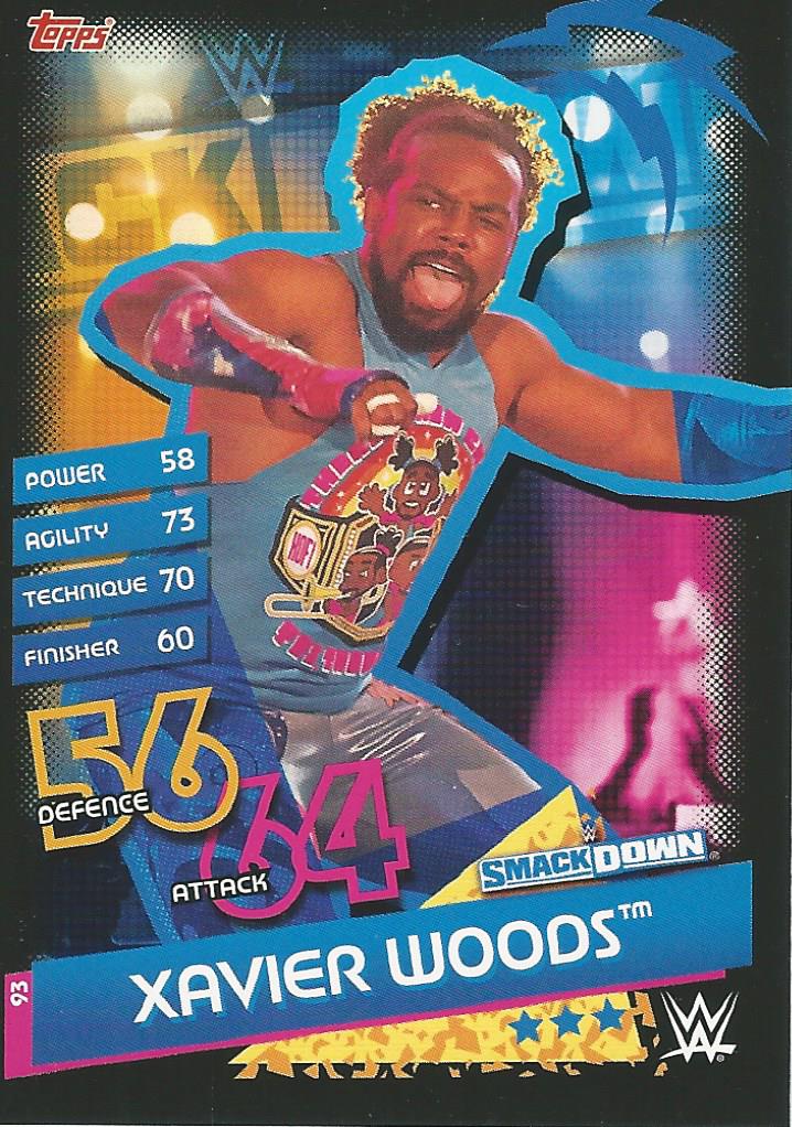 WWE Topps Slam Attax Reloaded 2020 Trading Card Xavier Woods No.93