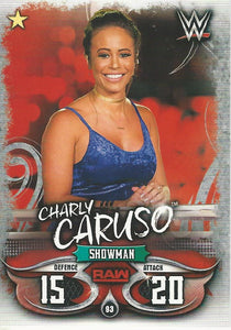 WWE Topps Slam Attax Live 2018 Trading Card Charly Caruso No.93