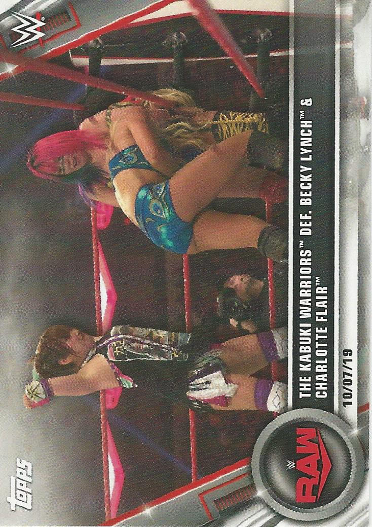 WWE Topps Women Divison 2020 Trading Cards Asuka and Kairi Sane No.93