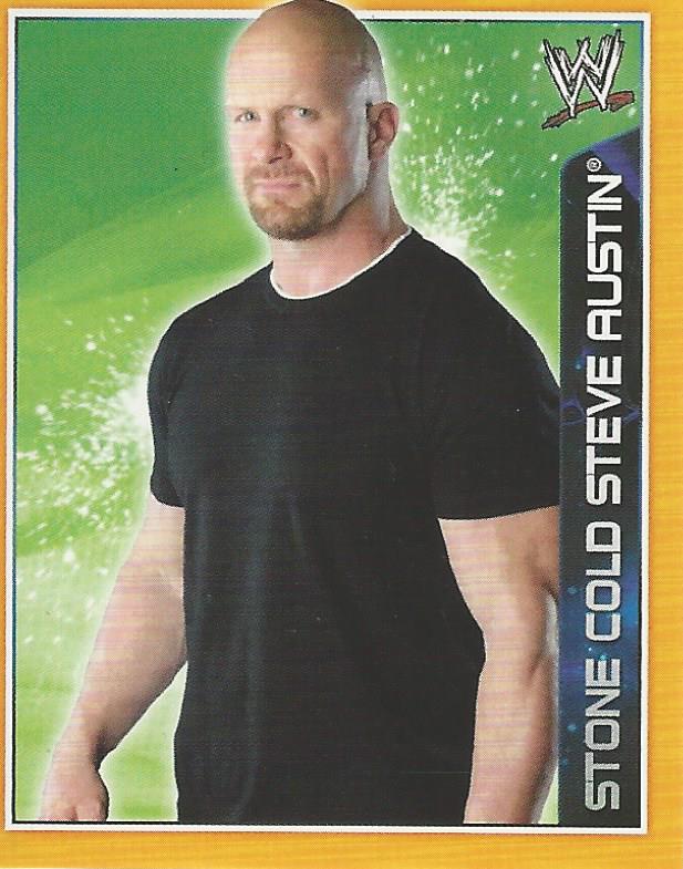 WWE Topps A-Z Sticker Collection 2014 Stone Cold Steve Austin No.93