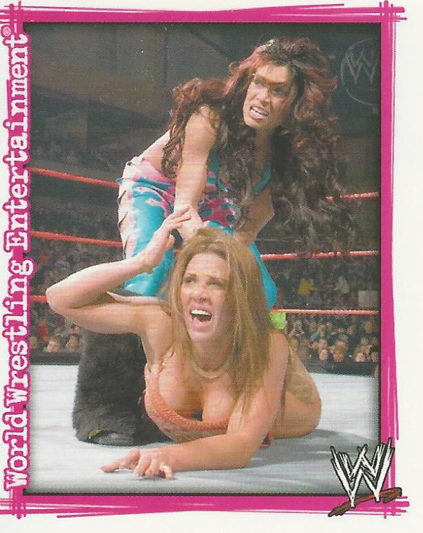 WWE Topps Superstars Uncovered 2007 Sticker Collection Melina No.93