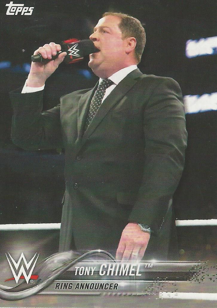 WWE Topps 2018 Trading Cards Tony Chimel No.93