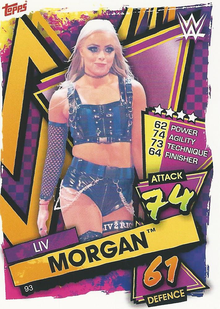 WWE Topps Slam Attax 2021 Trading Card Liv Morgan No.93