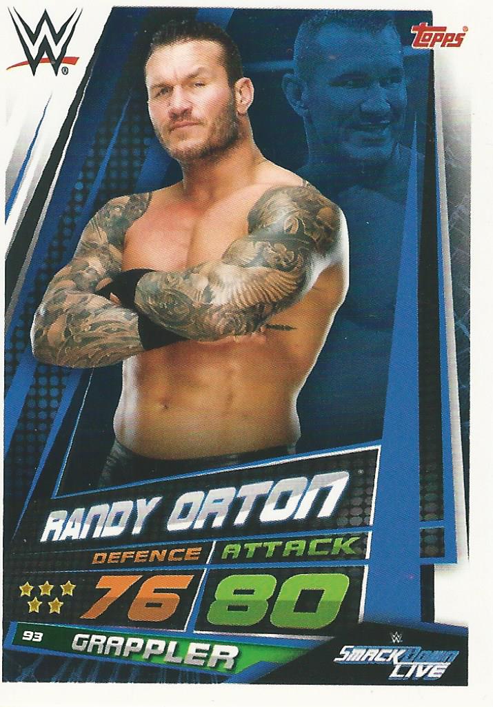 WWE Topps Slam Attax Universe 2019 Trading Card Randy Orton No.93