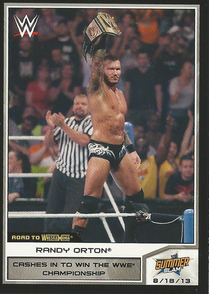 WWE Topps Road to Wrestlemania 2014 Trading Cards Randy Orton No.34