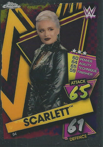 WWE Topps Slam Attax Chrome 2021 Trading Cards Scarlett No.94