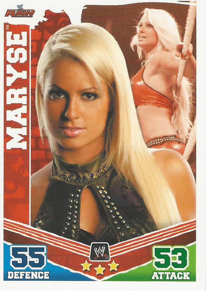 WWE Topps Slam Attax Mayhem 2010 Trading Card Maryse No.94