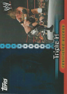 WWE Topps Insider 2006 Trading Cards US Triple H C10