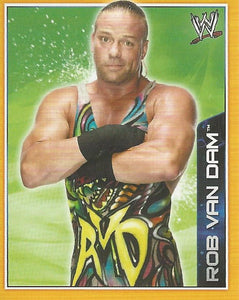 WWE Topps A-Z Sticker Collection 2014 Rob Van Dam No.95