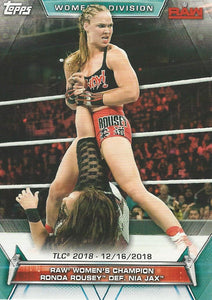 WWE Topps Women Division 2019 Trading Card Ronda Rousey No.95