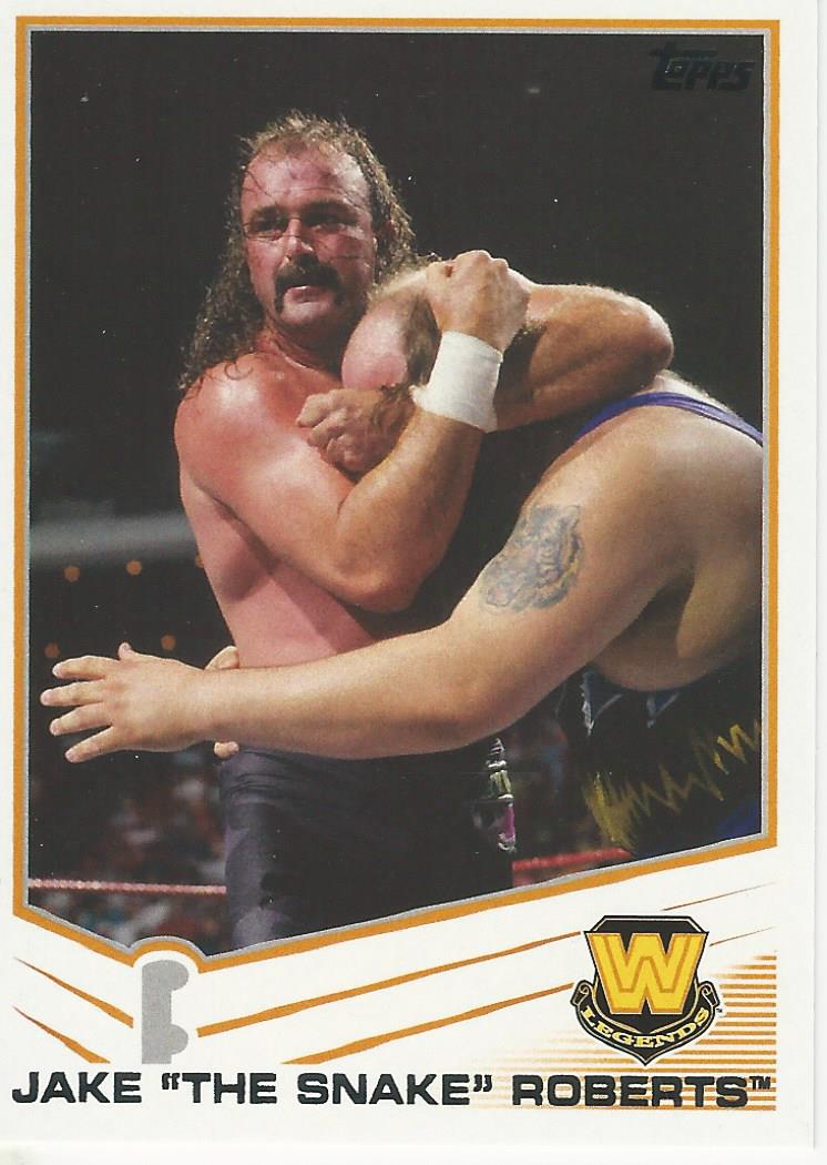 WWE Topps 2013 Trading Cards Jake the Snake Roberts No.95
