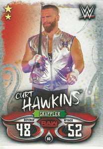 WWE Topps Slam Attax Live 2018 Trading Card Curt Hawkins No.95