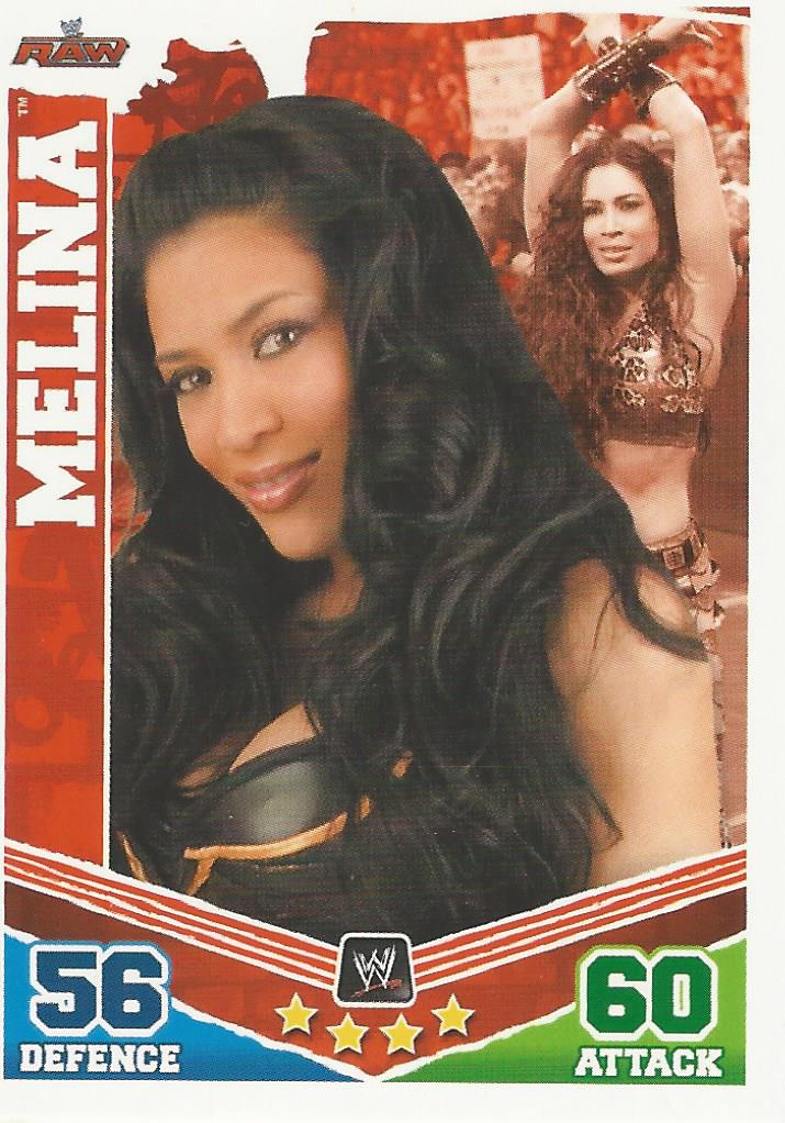 WWE Topps Slam Attax Mayhem 2010 Trading Card Melina No.95