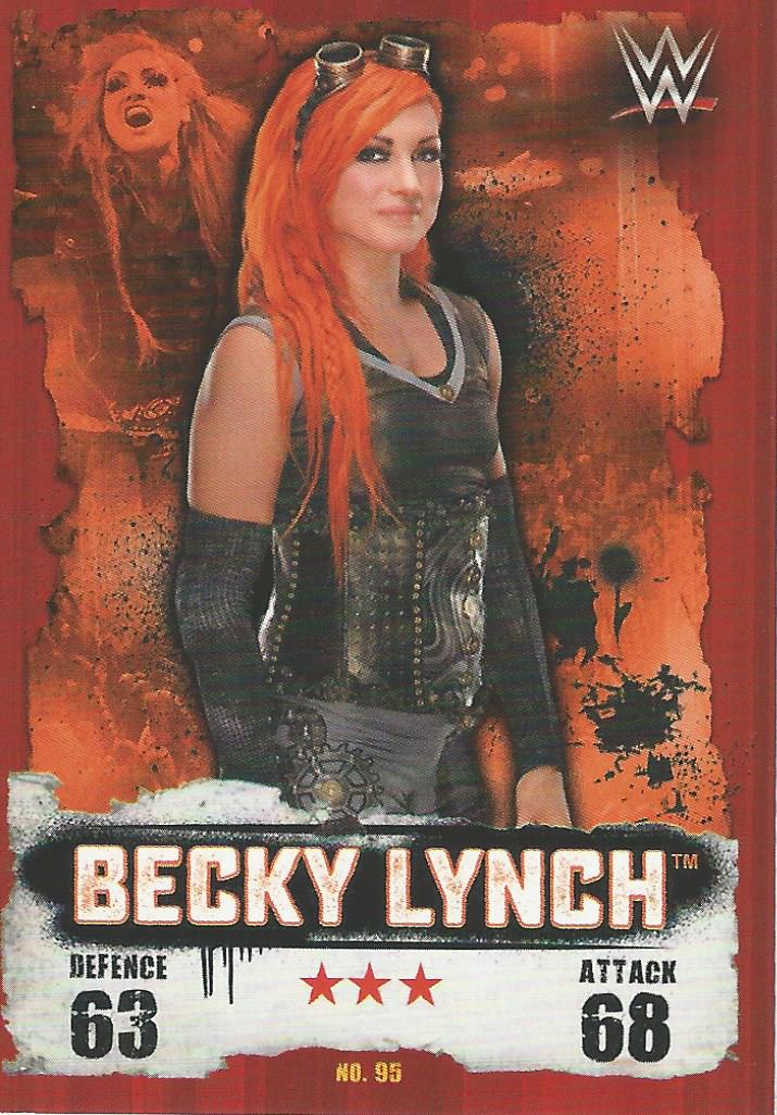 WWE Topps Slam Attax Takeover 2016 Trading Card Becky Lynch No.95