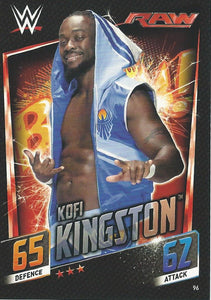 WWE Topps Slam Attax 2015 Then Now Forever Trading Card Kofi Kingston No.96