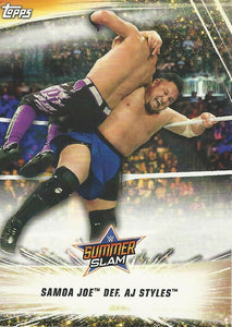 WWE Topps Summerslam 2019 Trading Card Samoa Joe No.96