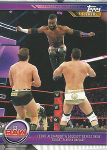 WWE Topps Champions 2019 Trading Cards Cedric Alexander No.46