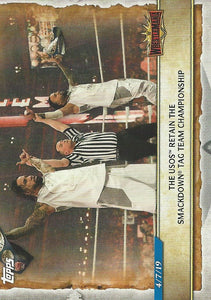 WWE Topps Road to Wrestlemania 2020 Trading Cards The Usos No.97